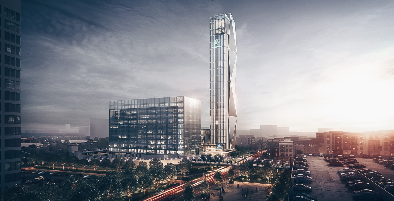 Battery Atlanta Tower — штаб-квартира Thyssenkrupp Elevator в Атланте, США