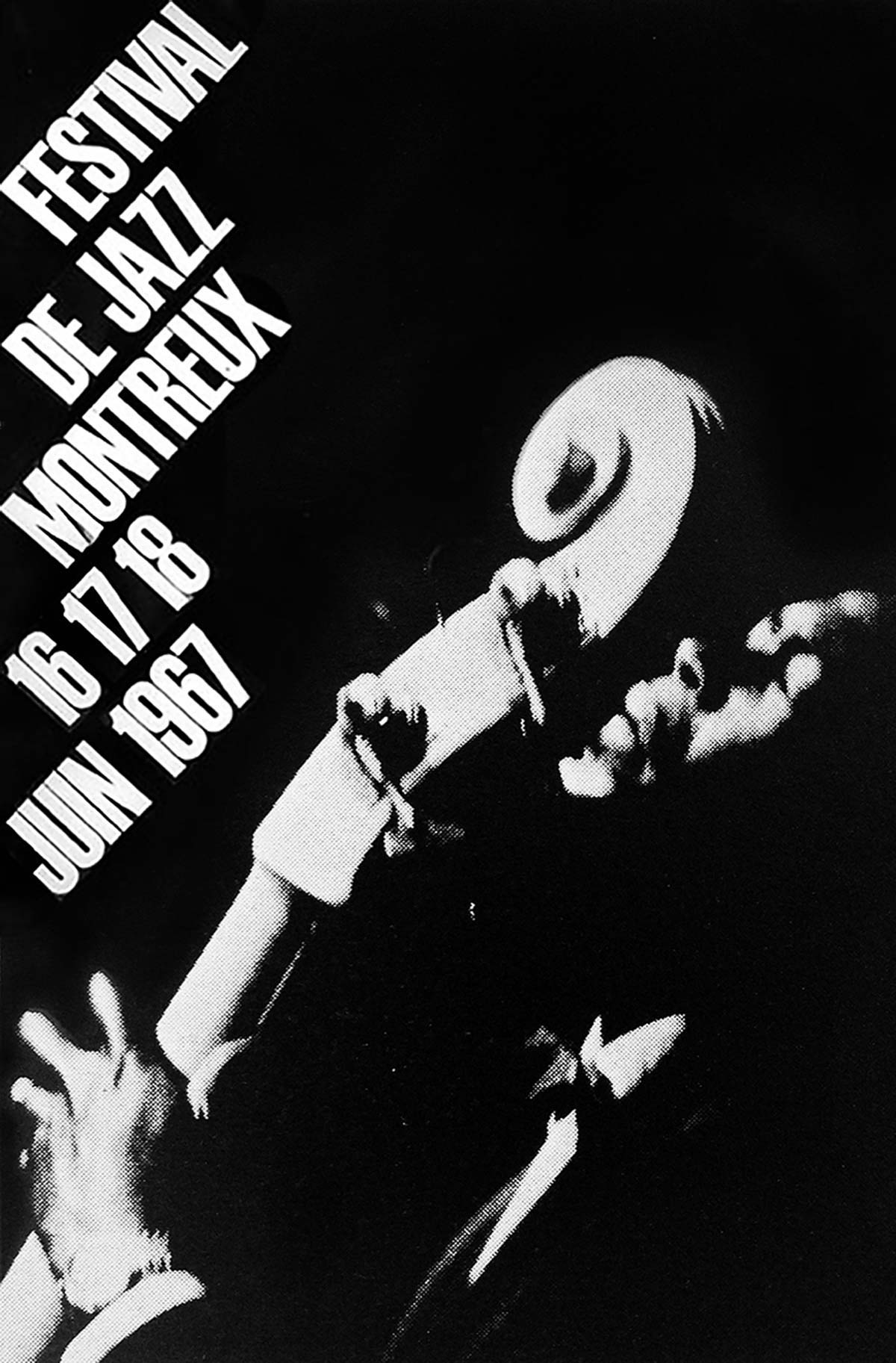 Плакат Джазового фестиваля в Монтро, автор Армандо Милани, 1967 год.